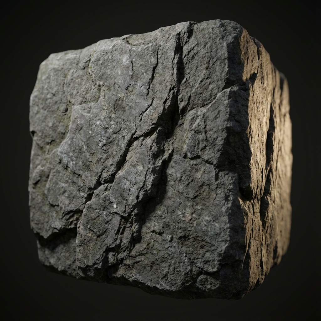 Rock Texture Normal Map Example - Generated Online