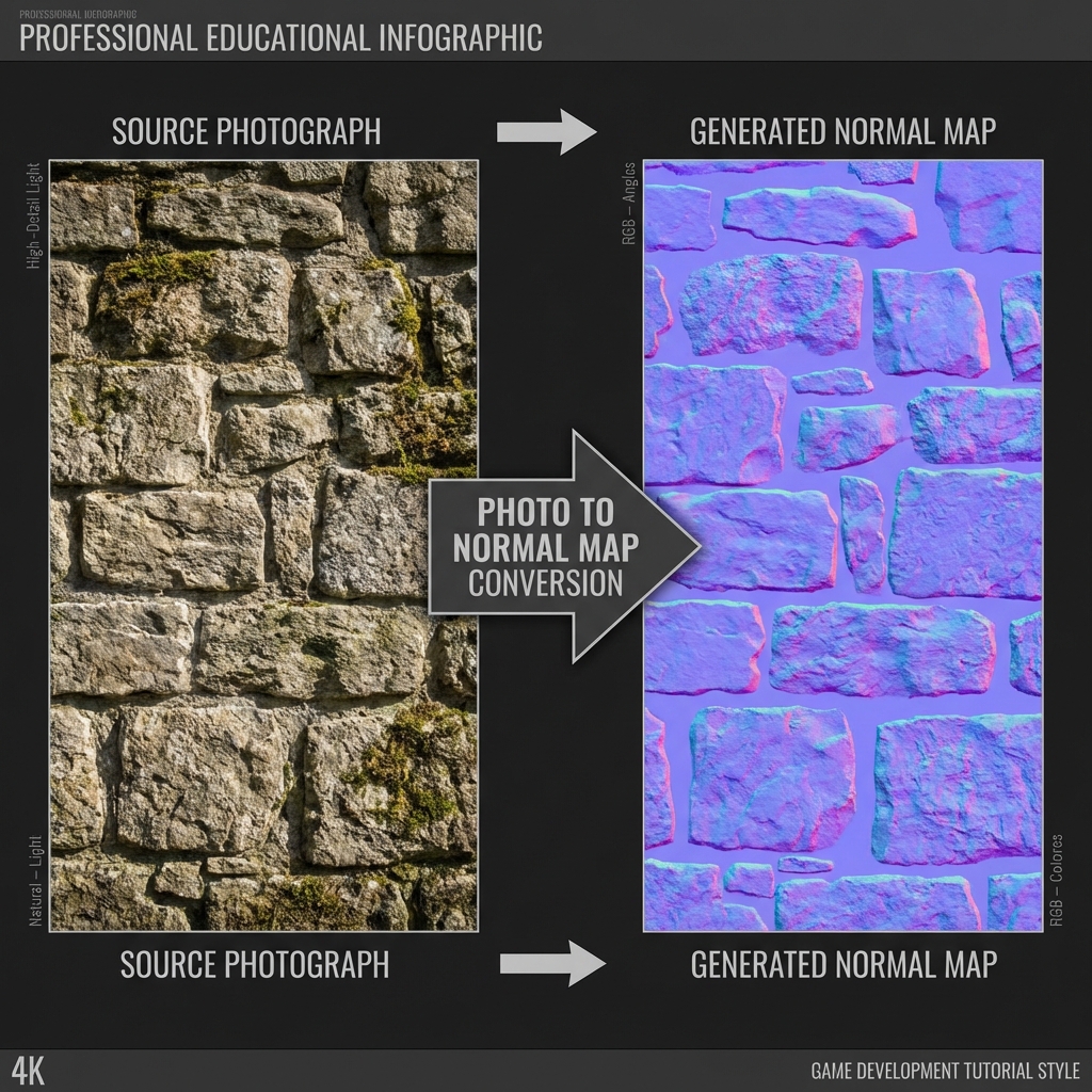Image to Normal Map Conversion Example